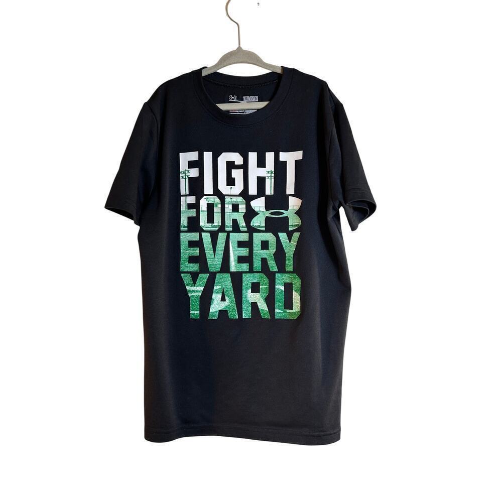 UNDER ARMOUR Boy’s “Fight For Every Yard” Athletic Shirt / Size: Youth Medium